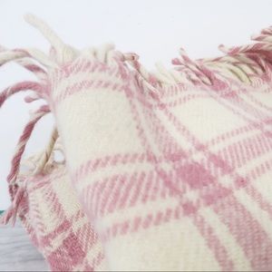 Vintage Pink Wool Throw by Faribault